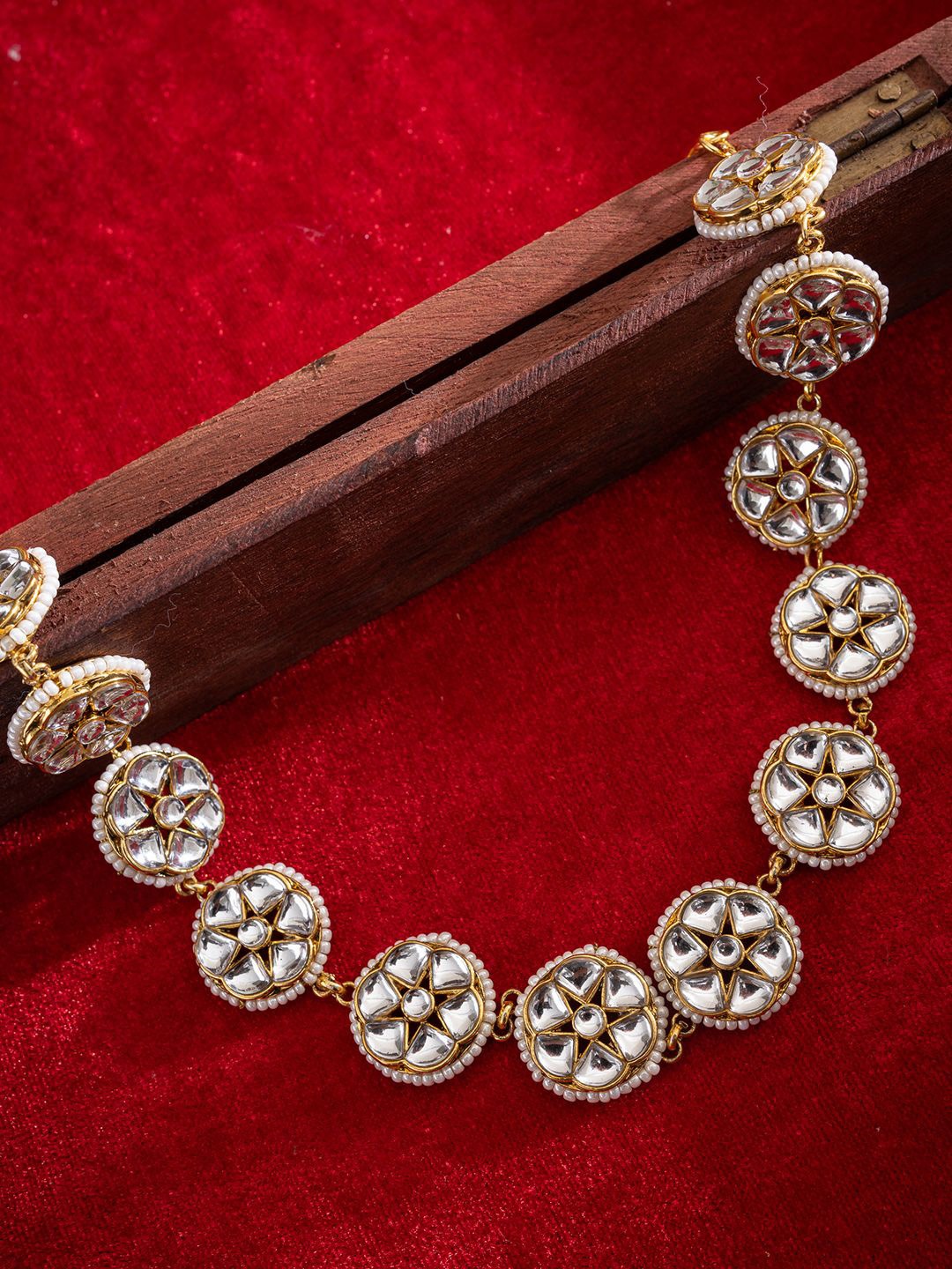 

PANASH Gold-Plated Kundan Studded Matha Patti
