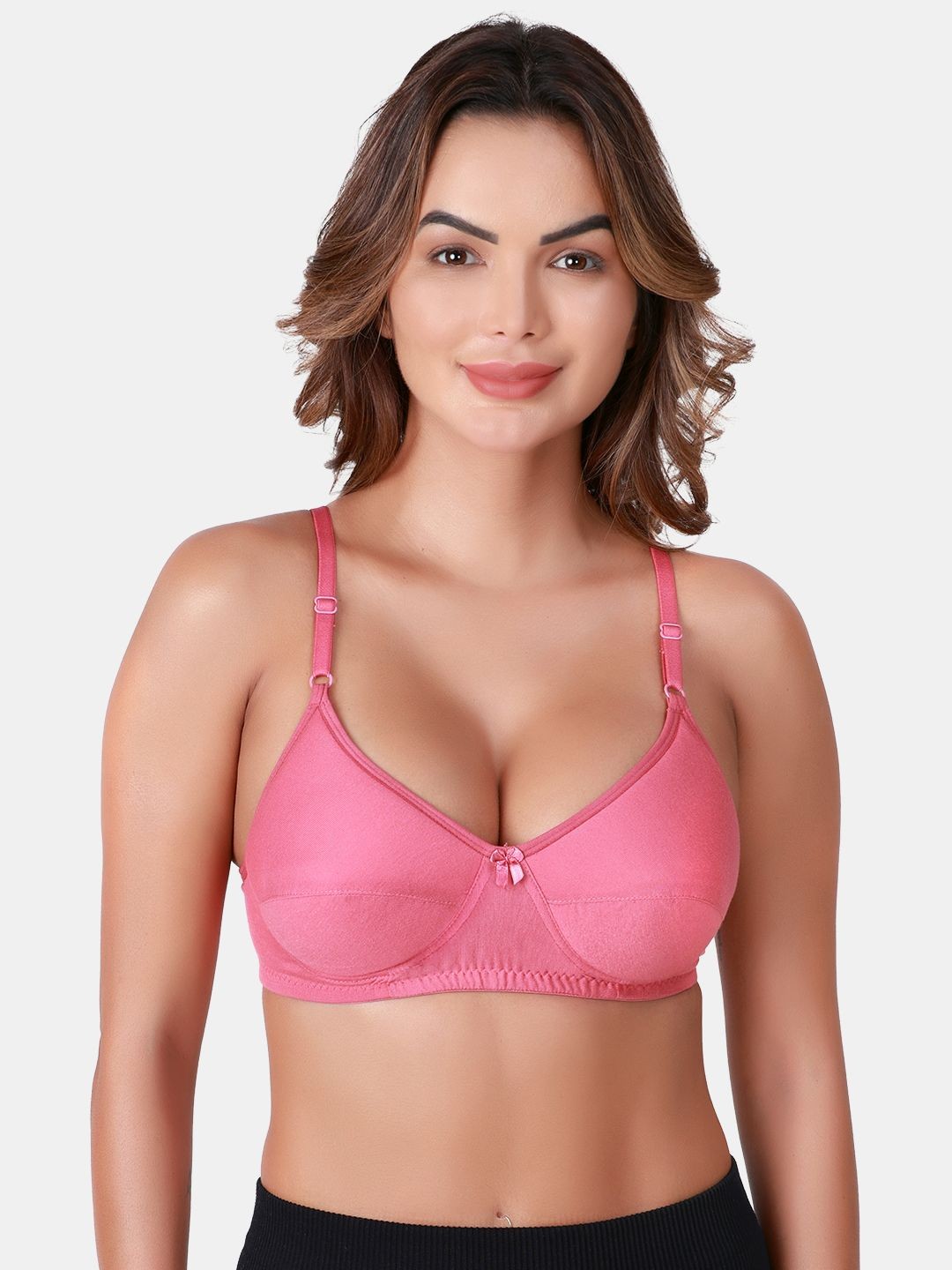 

SKDREAMS Medium Coverage Heavily Padded Everyday Bra, Pink