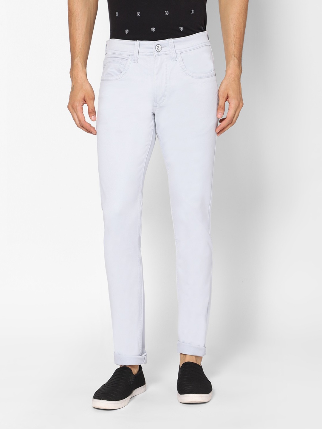 

TCI Men Mid-Rise Jeans, White