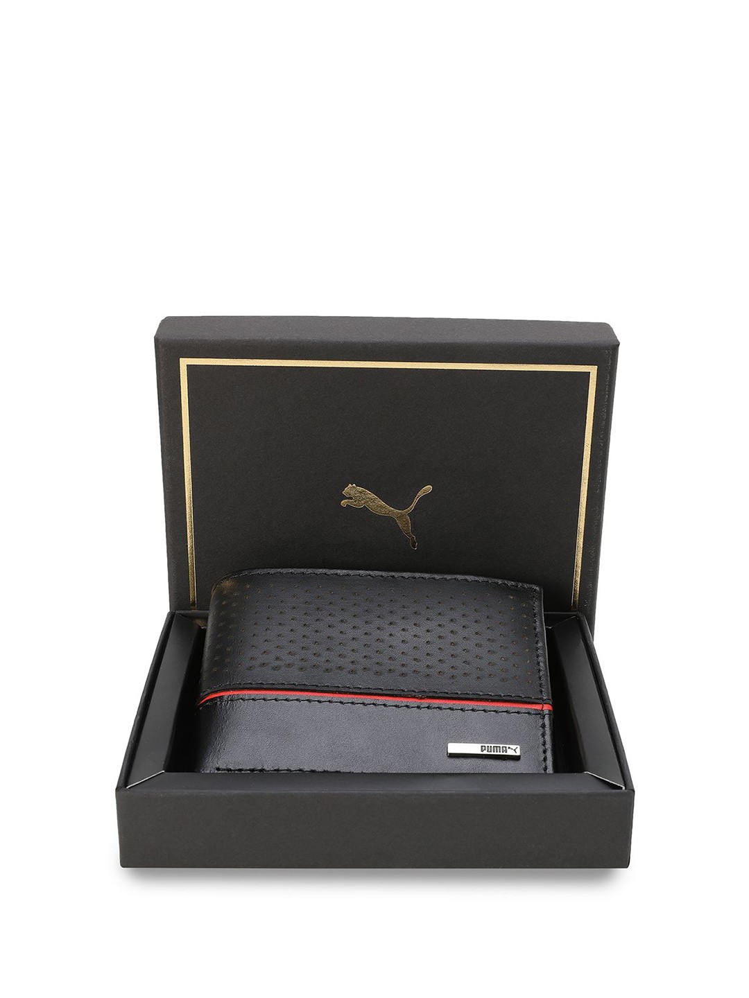 

Puma Voyage Unisex Leather Wallet, Black