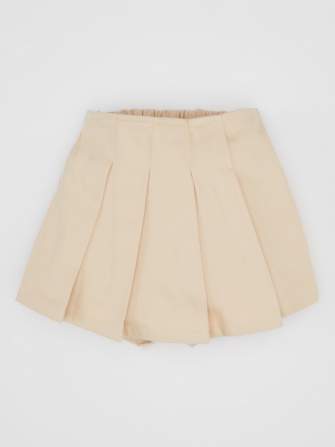 

DeFacto Girls Pure Cotton Mini Skort, Beige