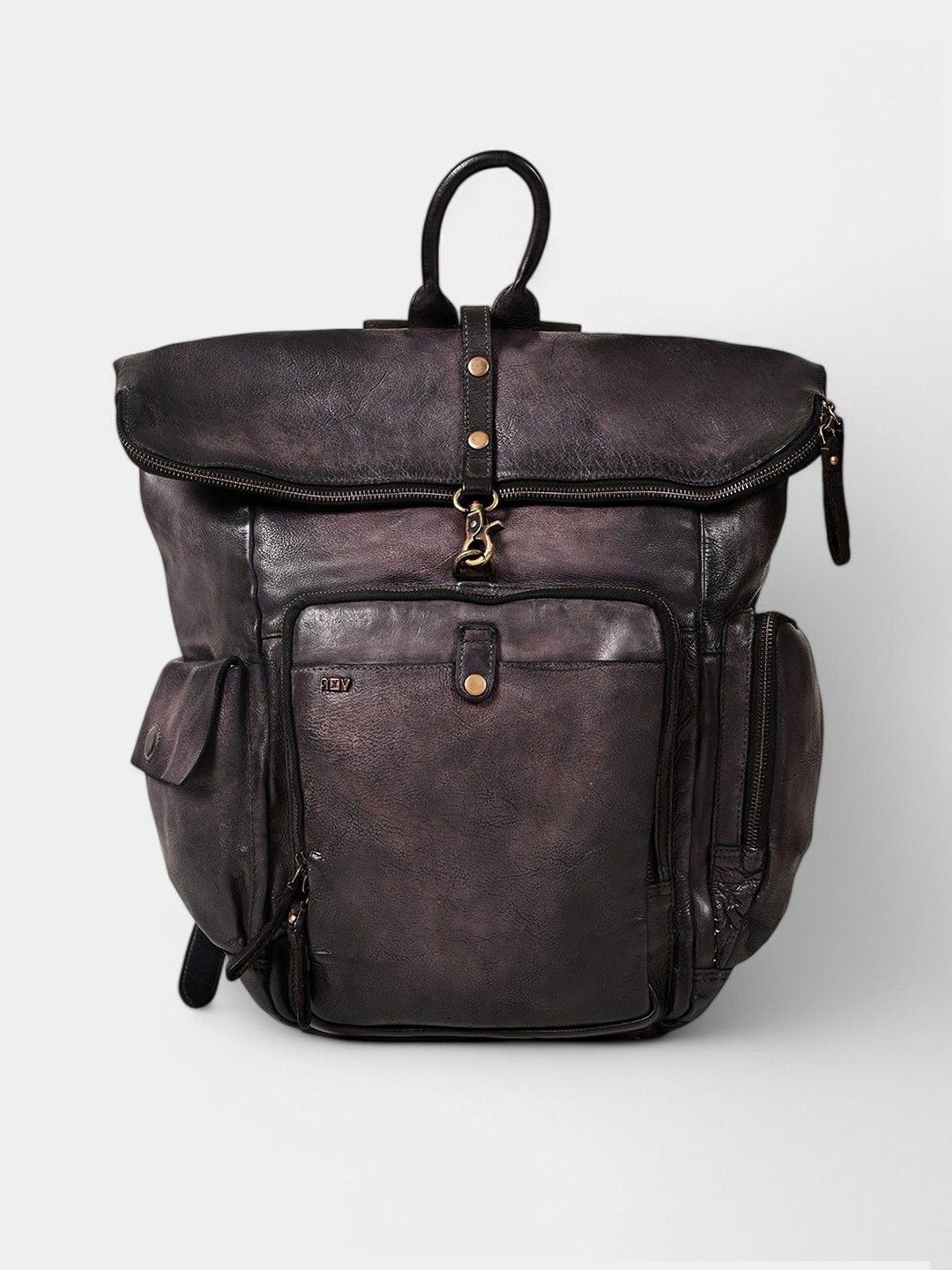 

ART N VINTAGE Men Leather Ergonomic Backpack, Brown