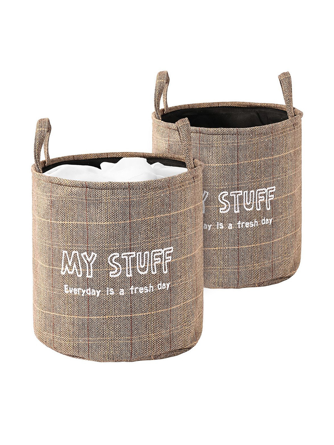 

Kuber Industries Khaki Set of 2 Regular Multi-Utility Organisers