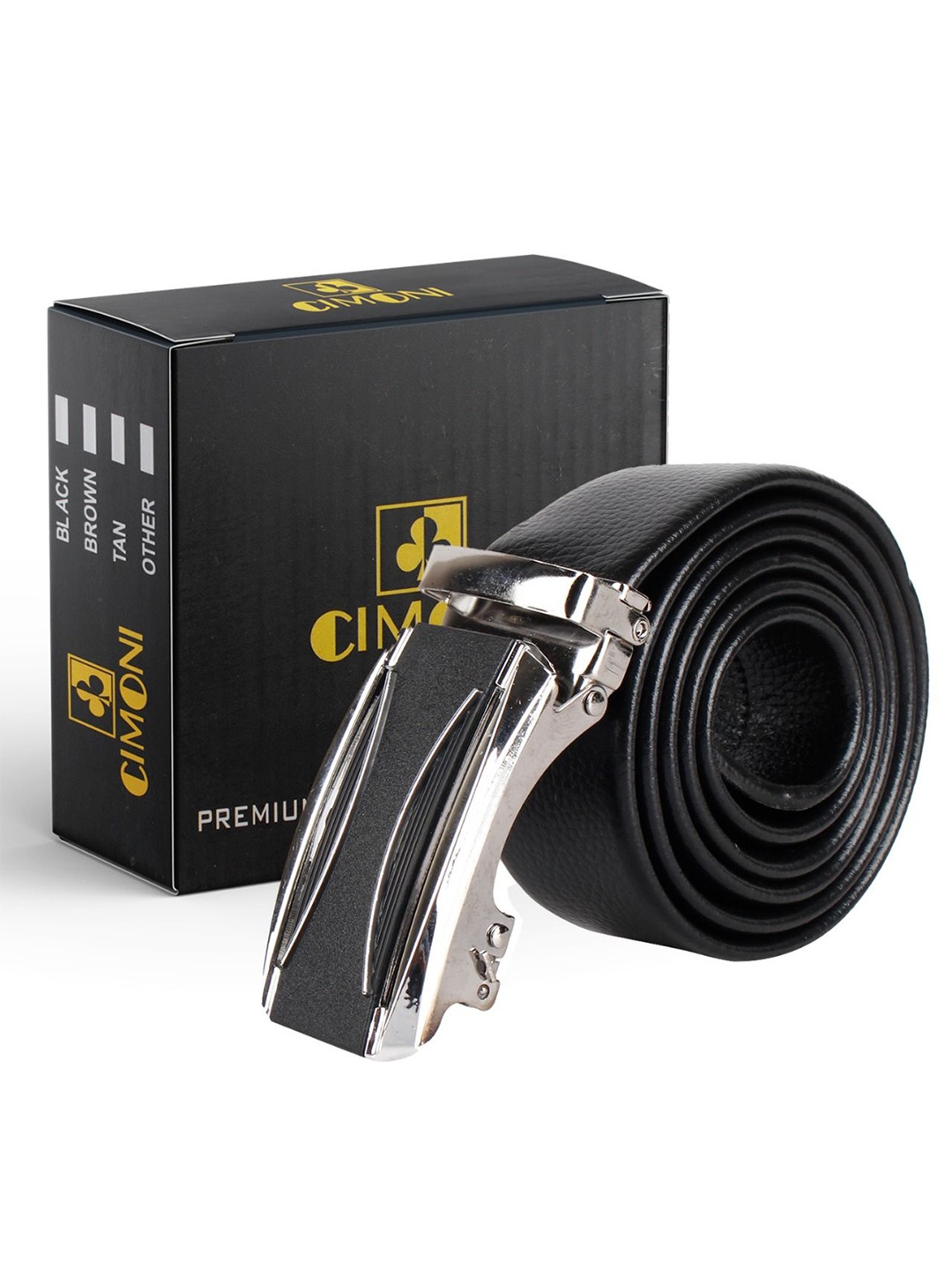 

CIMONI Men Formal Belt, Black