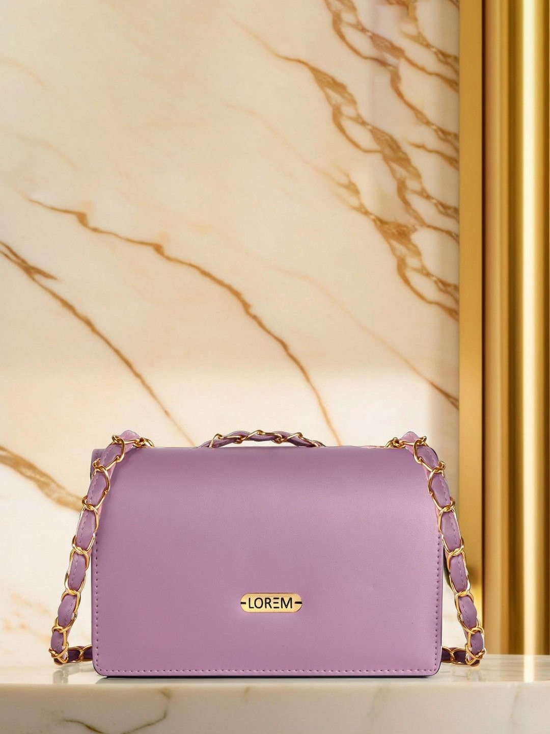 

LOREM Shoulder Bag with Tasselled, Purple