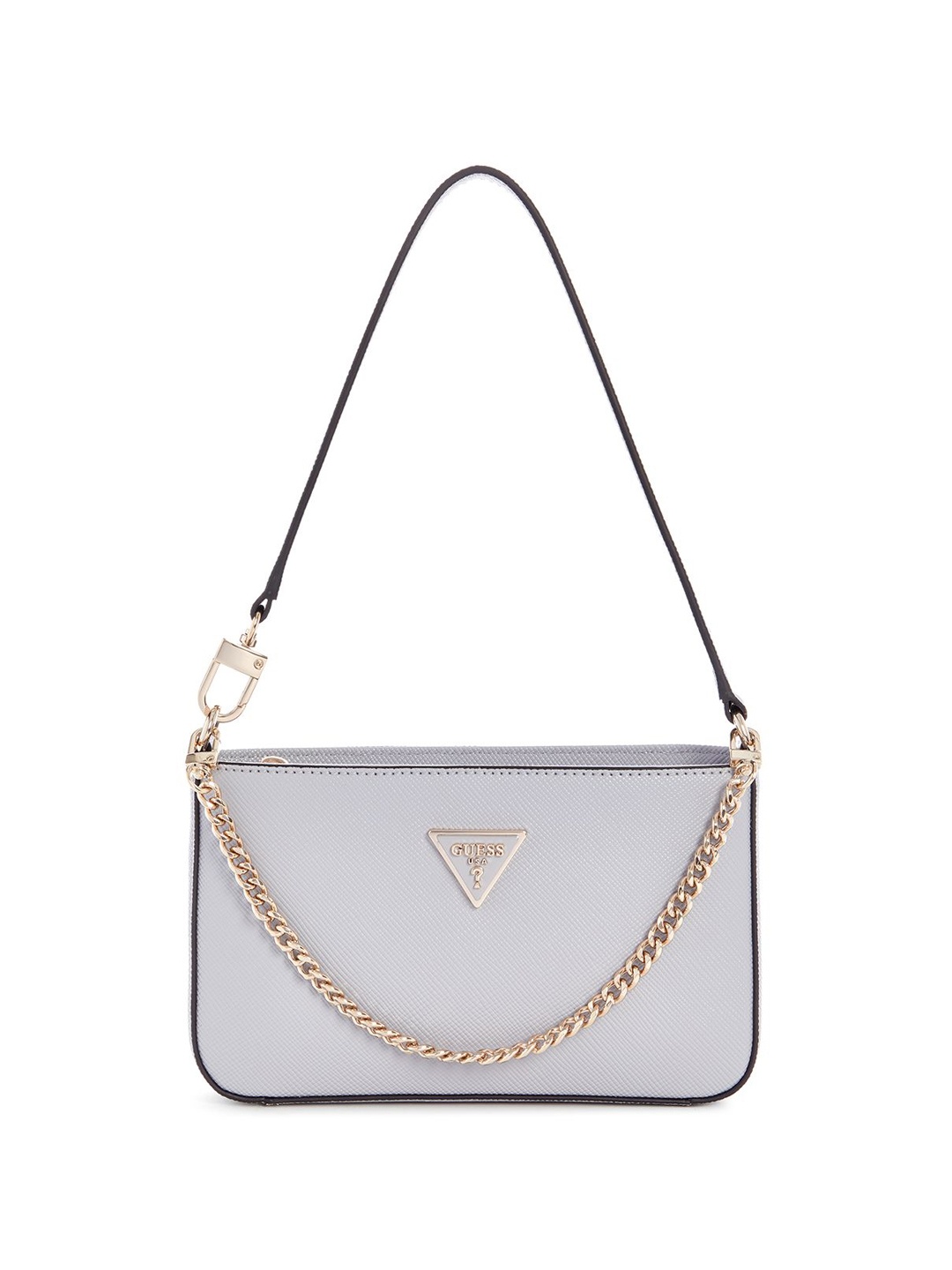 

GUESS Women Textured Structured Shoulder Bag, Taupe