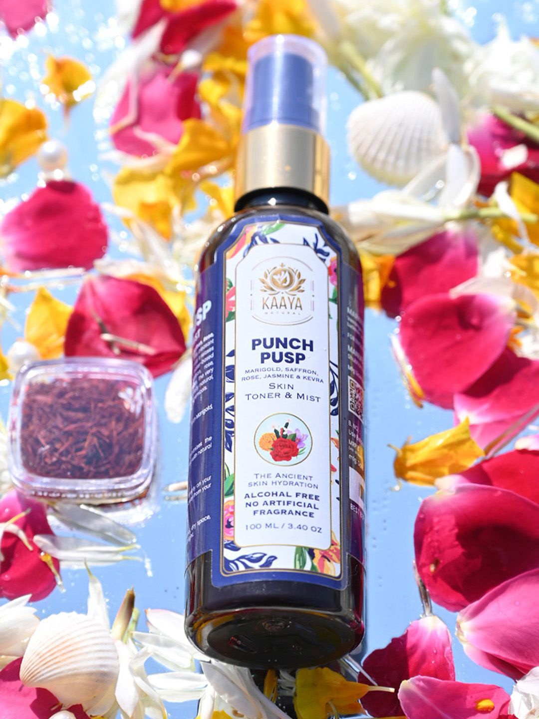 

Kaaya Natural Set Of 2 Punch Pusp Toner & Mist - 100 ml Each, Blue