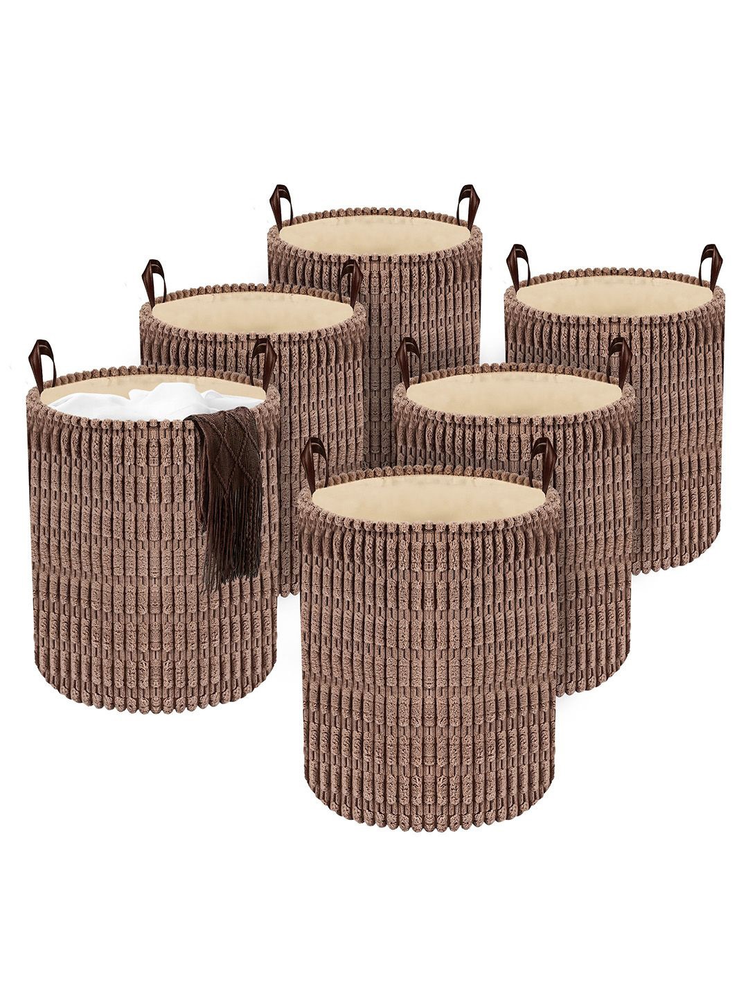 

Kuber Industries Khaki Set of 6 Regular Multi-Utility Organisers
