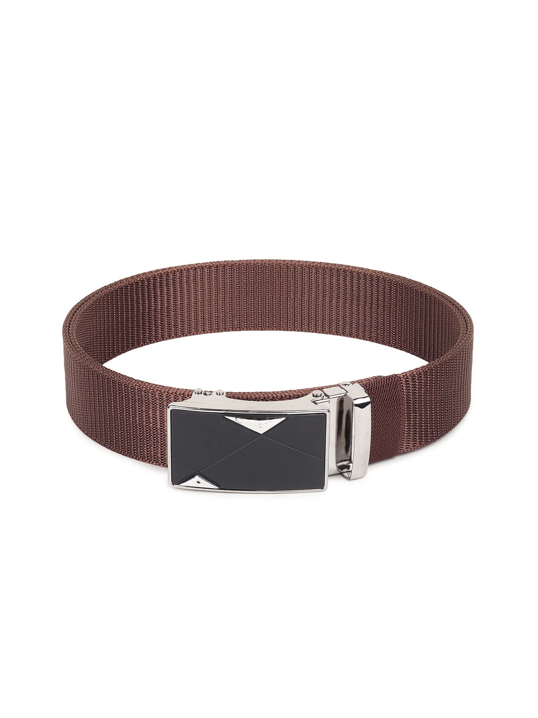 

Provogue Men Woven Design Belt, Brown