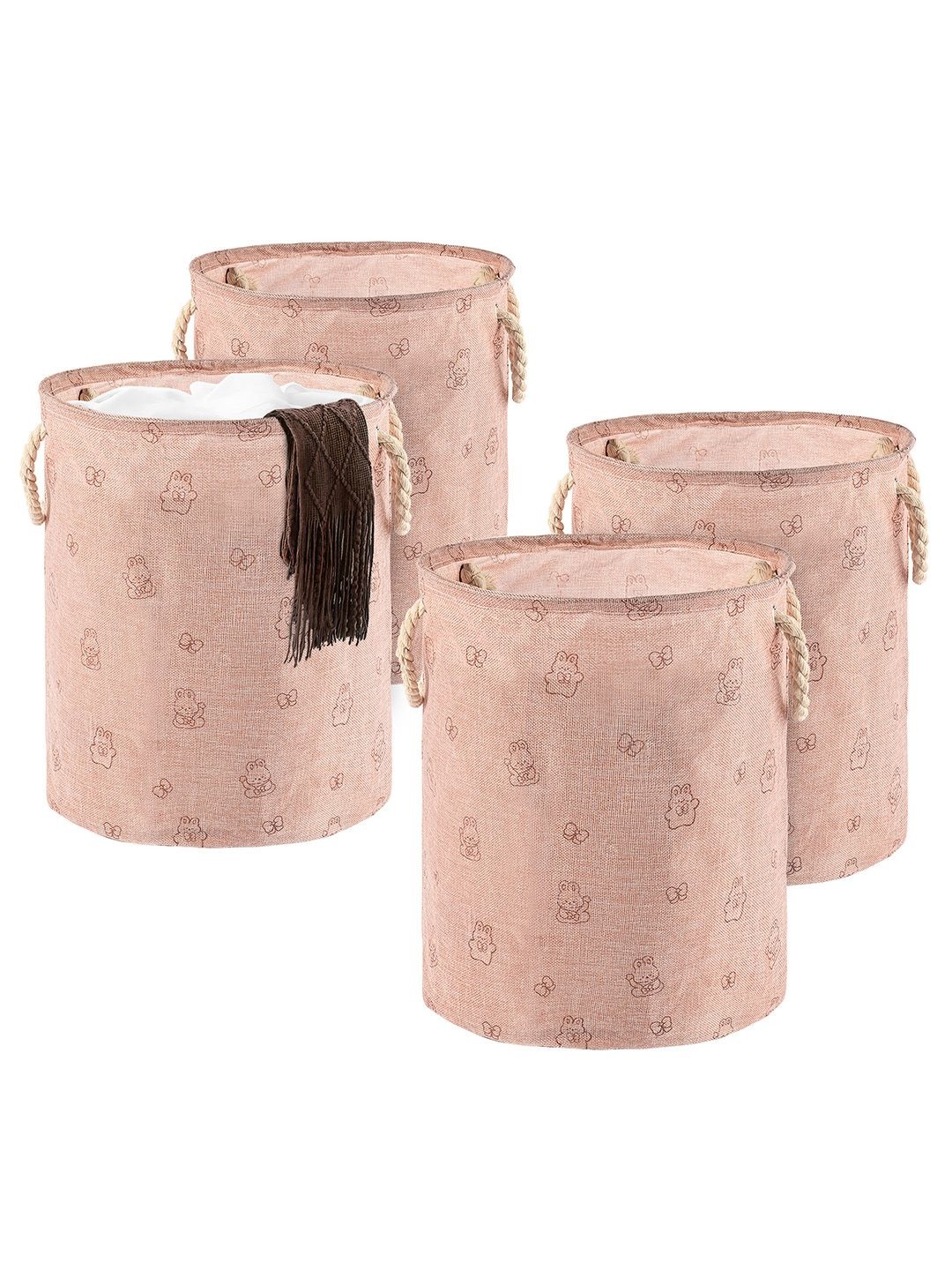 

Kuber Industries Pink Set of 4 Regular Multi-Utility Organisers