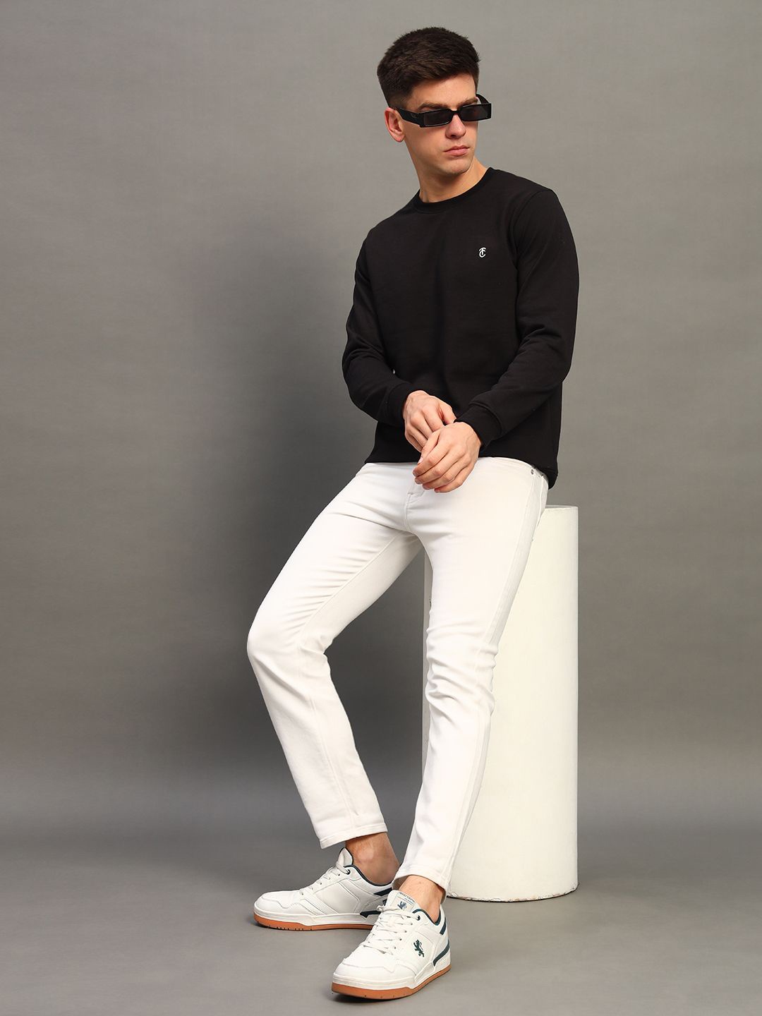 

THE CASUALS Men Sweatshirt, Black