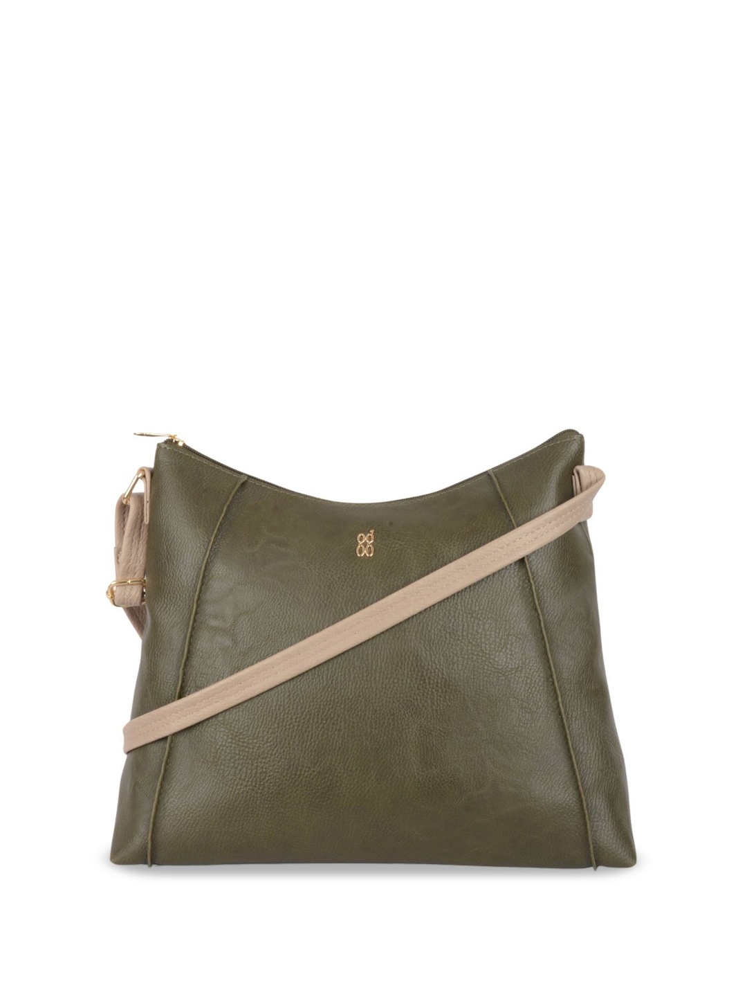 

Baggit PU Structured Sling Bag with Tasselled, Green