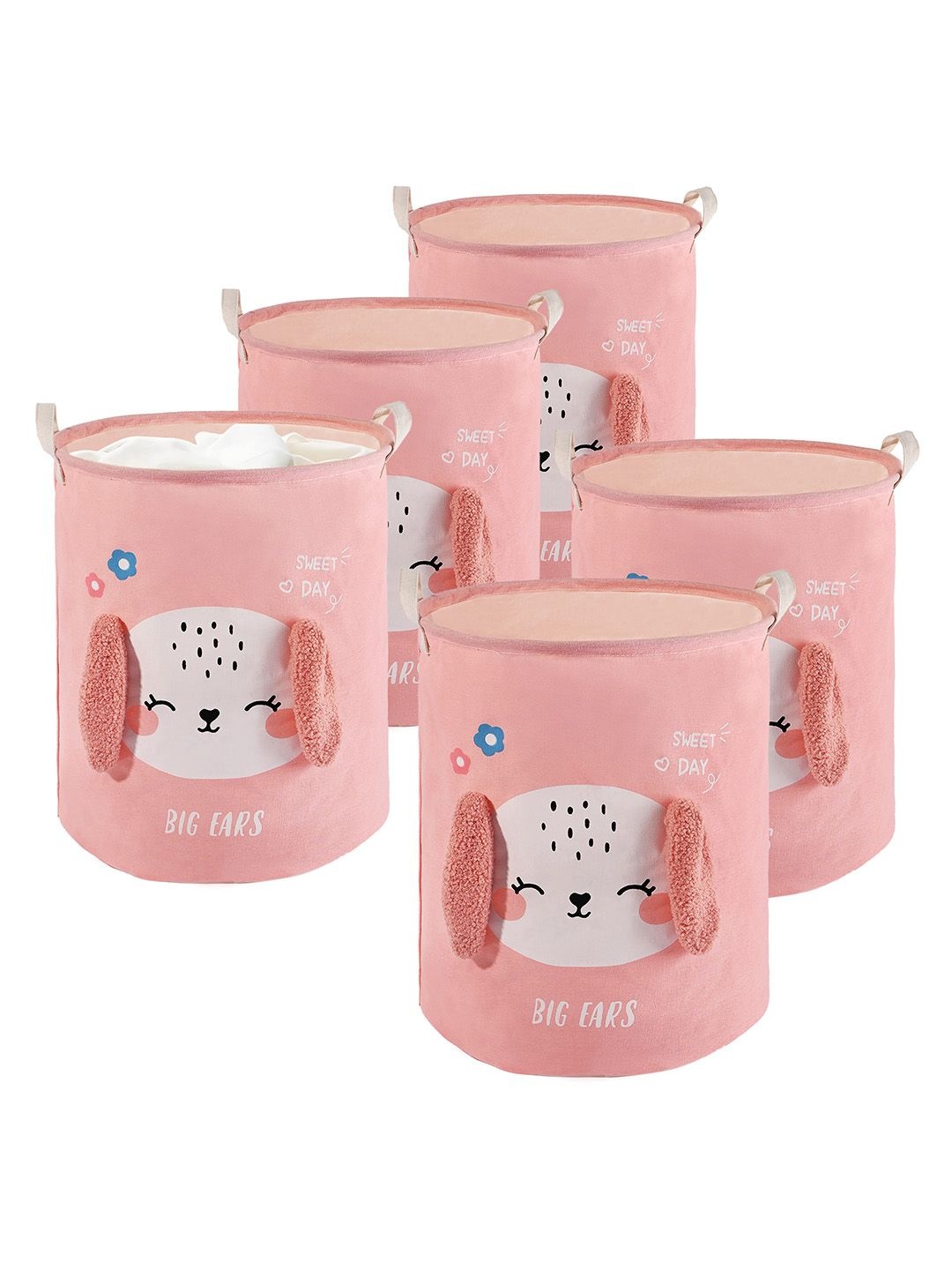 

Kuber Industries Pink Set of 5 Regular Multi-Utility Organisers