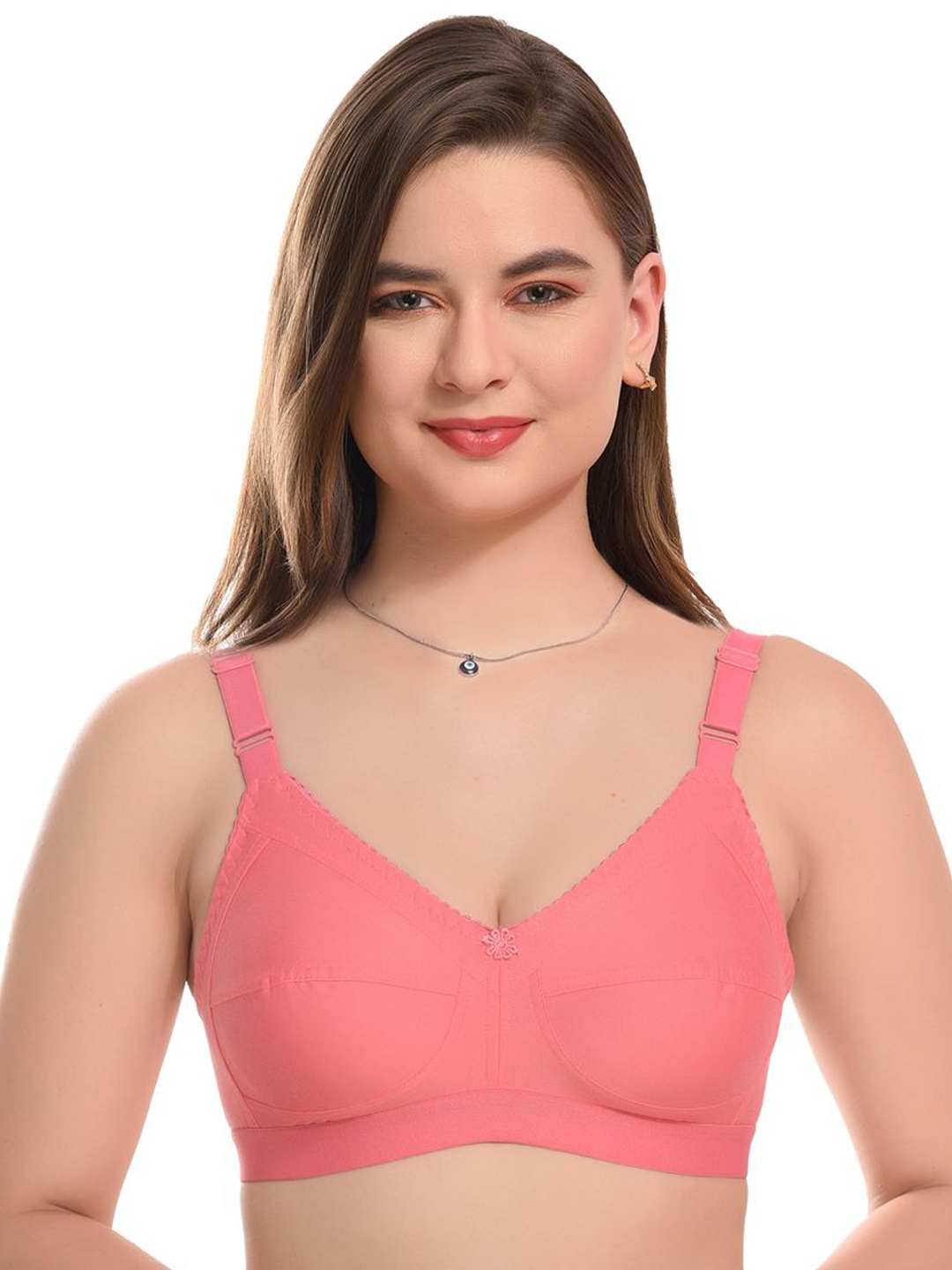 

don't Shy Women Non Padded Full Coverage Bra, Pink