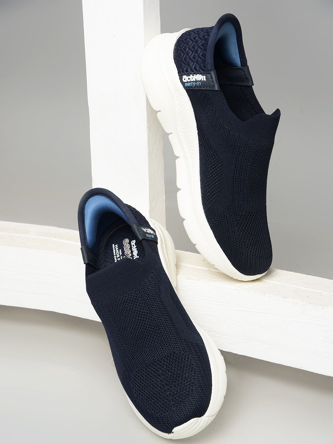 

Action Plus Women Woven Design Slip-On Sneakers, Blue