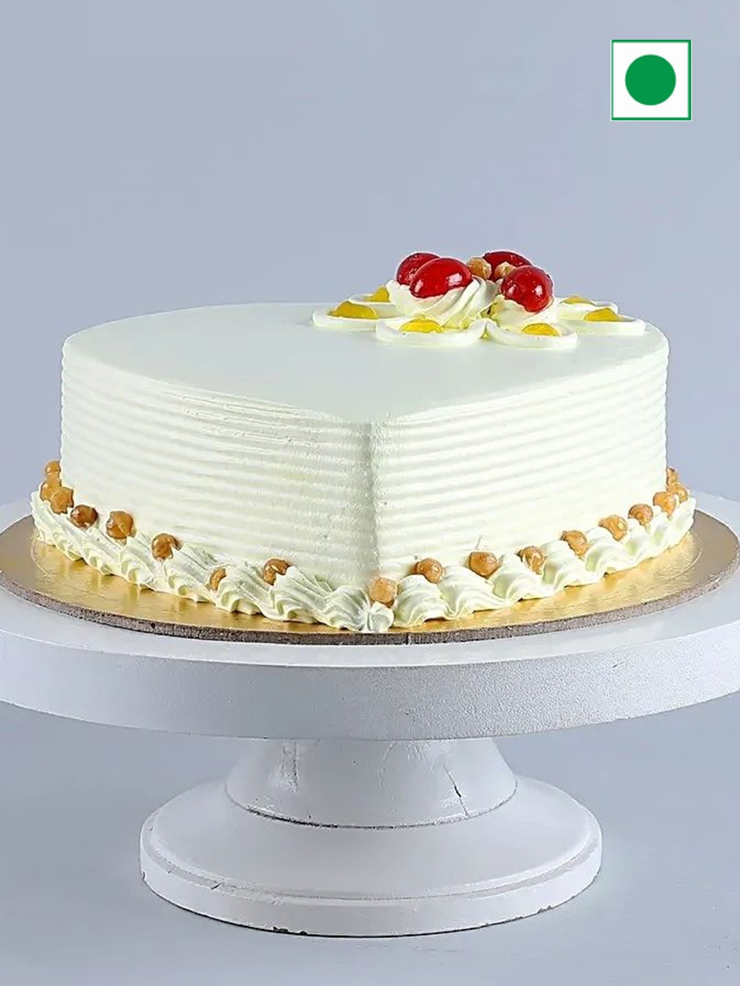 

fnp Butterscotch Flavor Eggless RoundCake-1.5Kg, Yellow