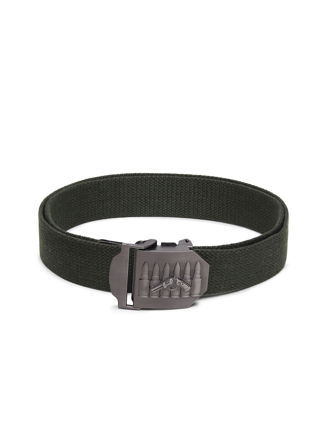 

Provogue Men Textured Belt, Green