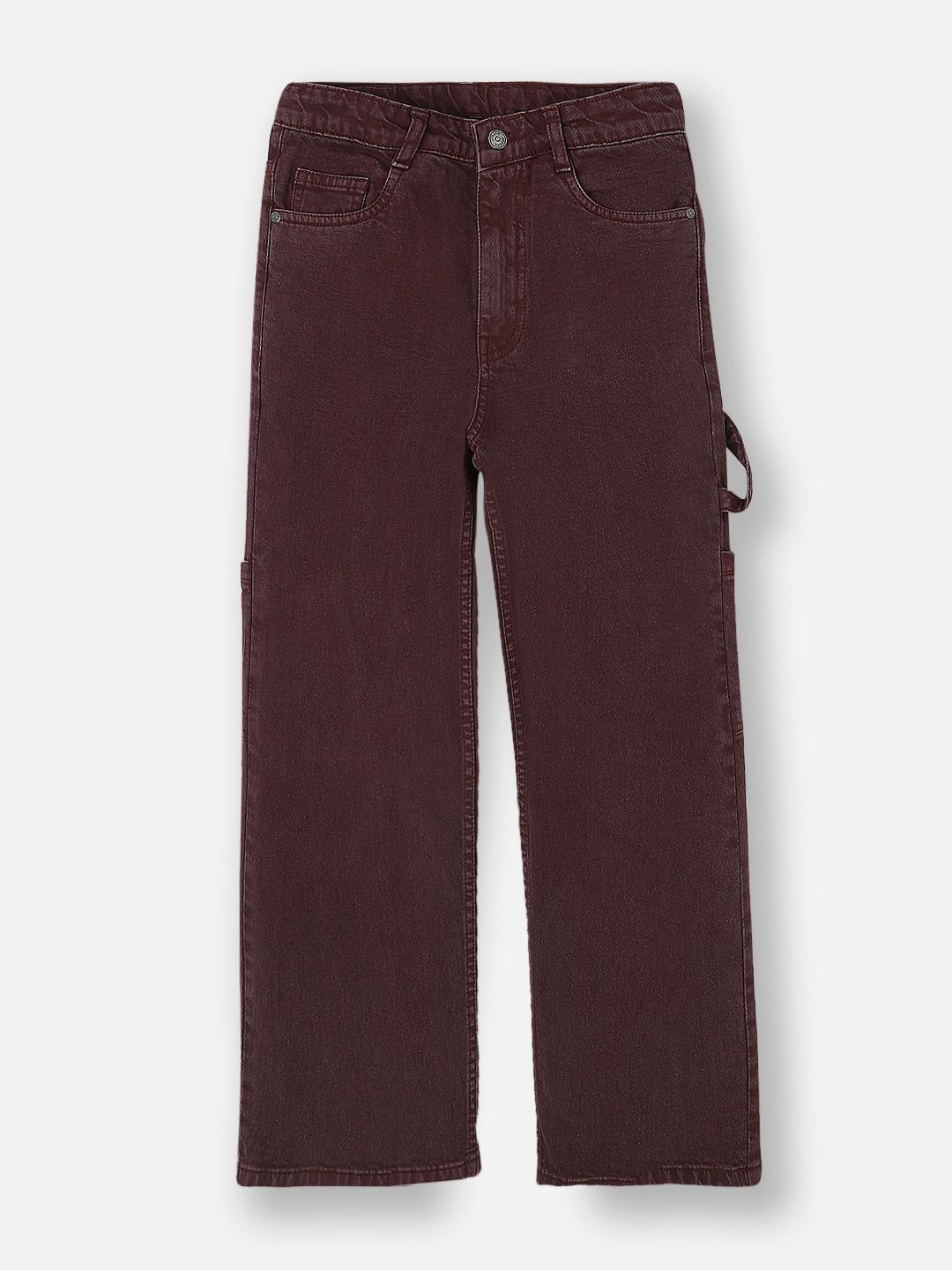 

Urbano Juniors Boys Loose Relaxed Fit Light Fade Stretchable Jeans, Brown