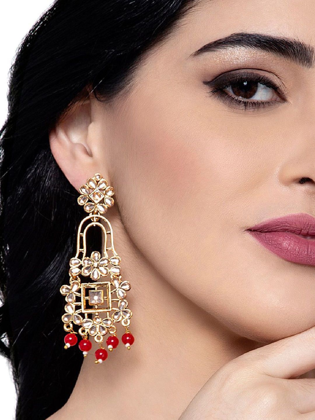 

DressBerry Classic Drop Earrings, Gold
