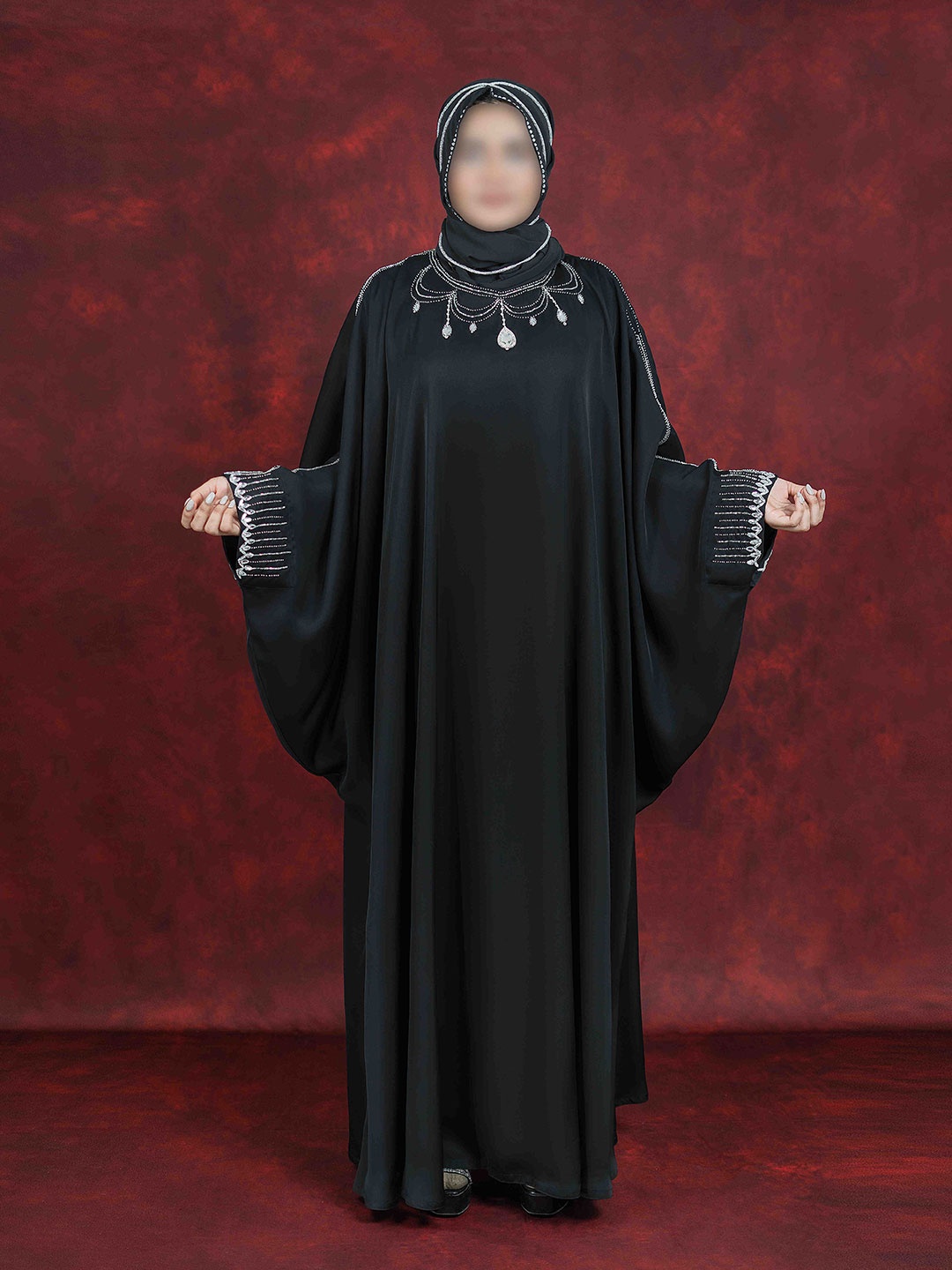 

Demure by shiba Kaftan Maxi Dress, Black