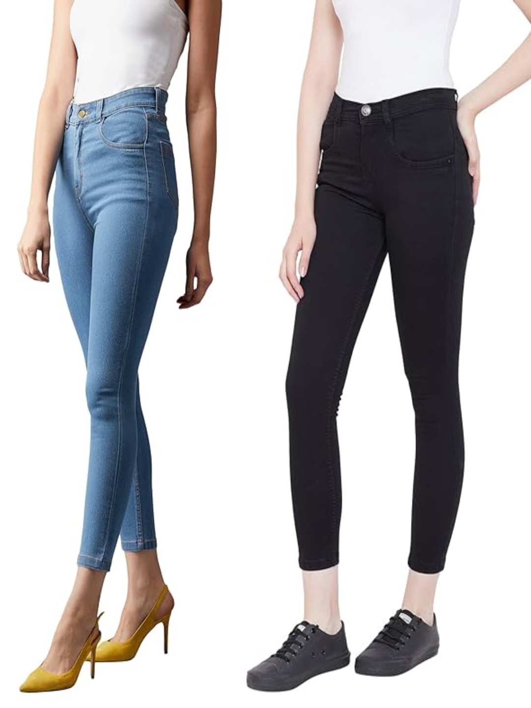 

kitty-fashion Women Jean Skinny Fit Stretchable Cotton Jeans, Blue
