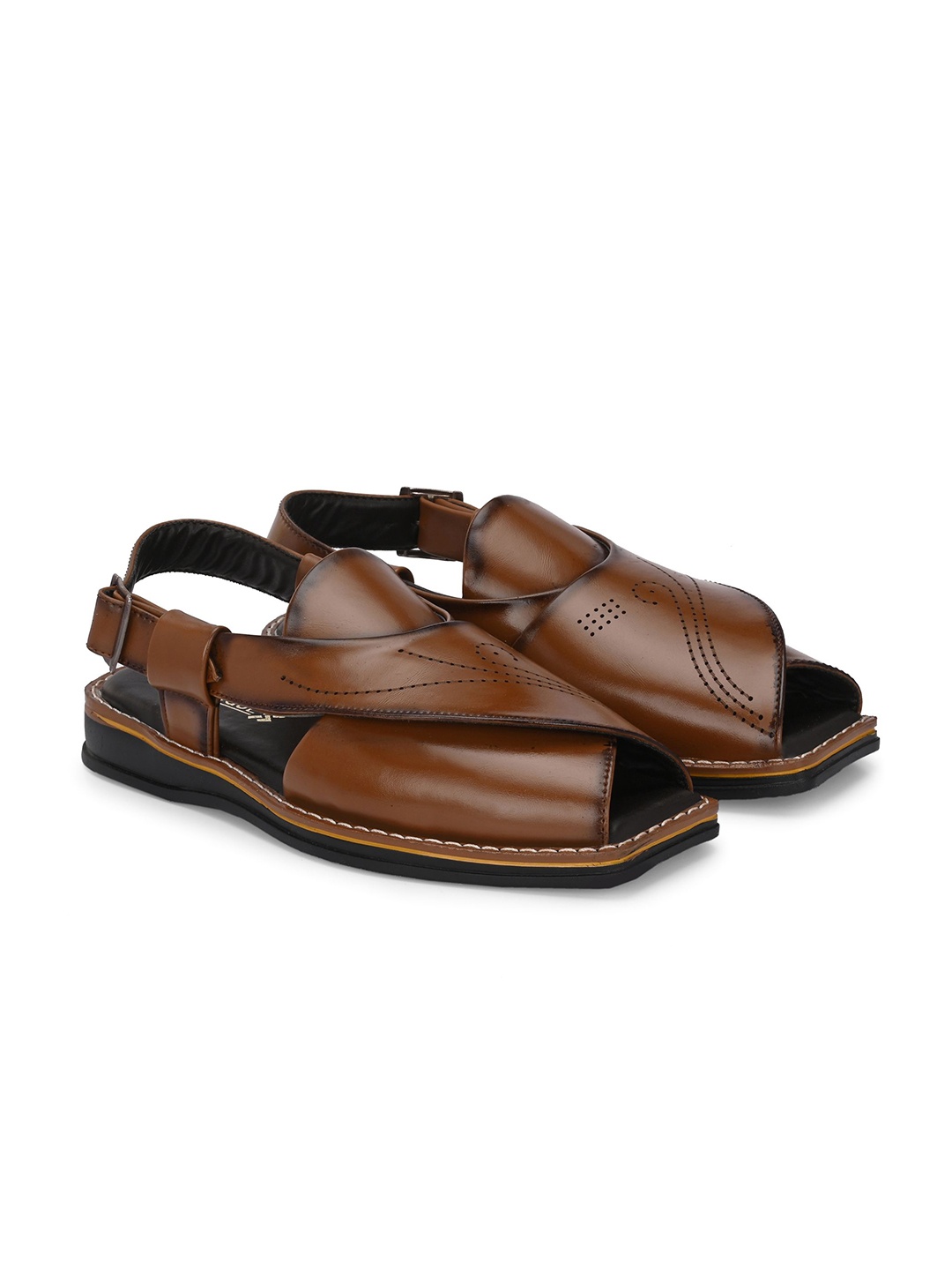 

Provogue Men Shoe-Style Sandals, Tan