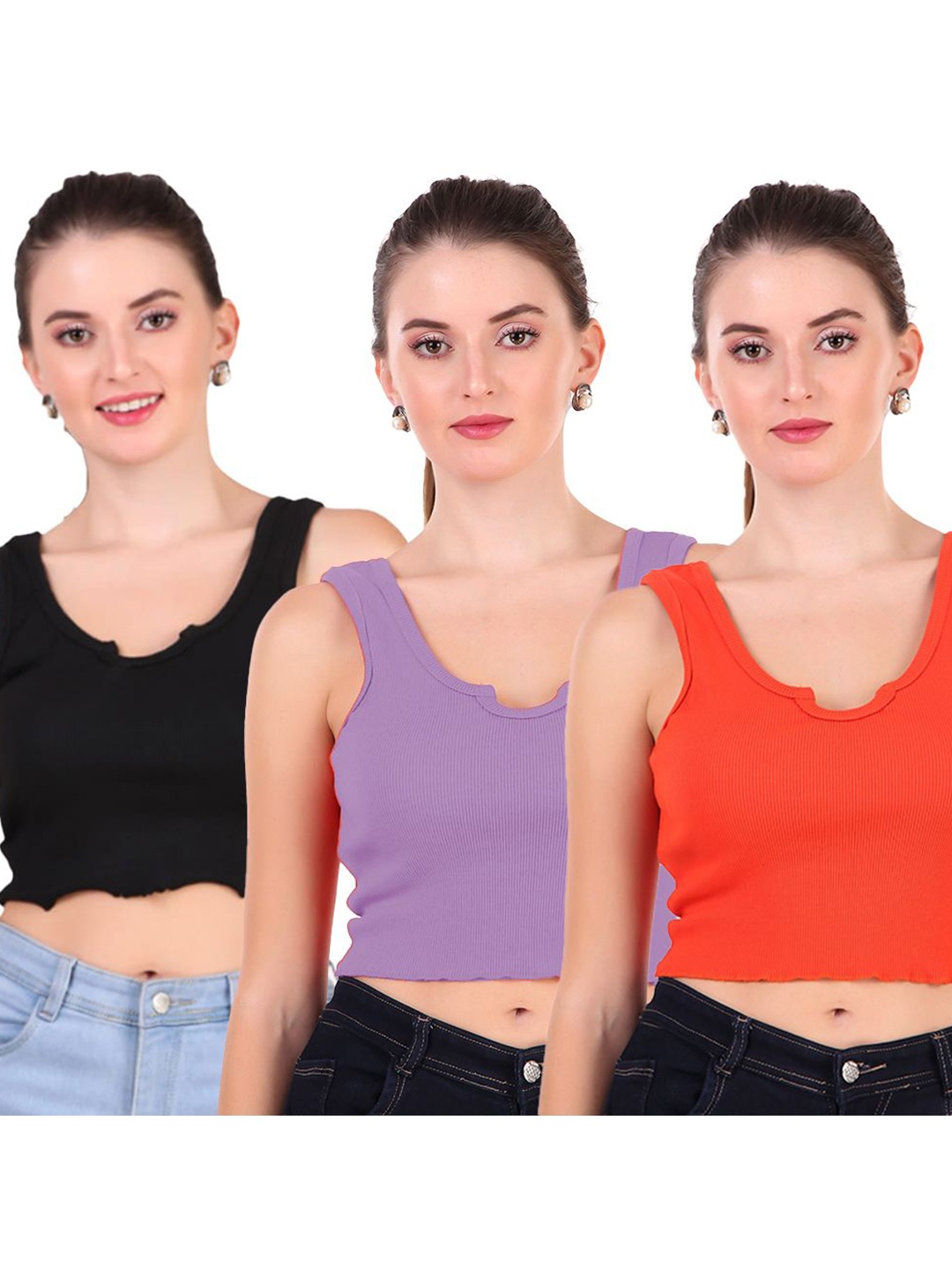 

Moda Rapido Tank Crop Top, Multi