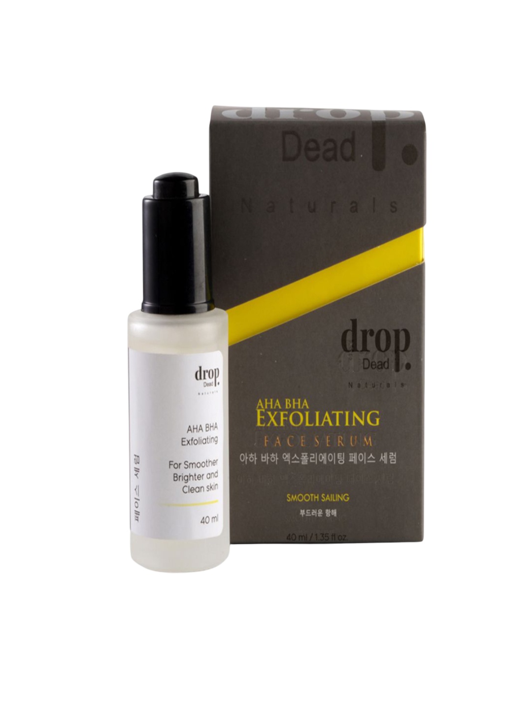 

DropDead Naturals Exfoliating AHA BHA Face Serum - 40 ml, Transparent