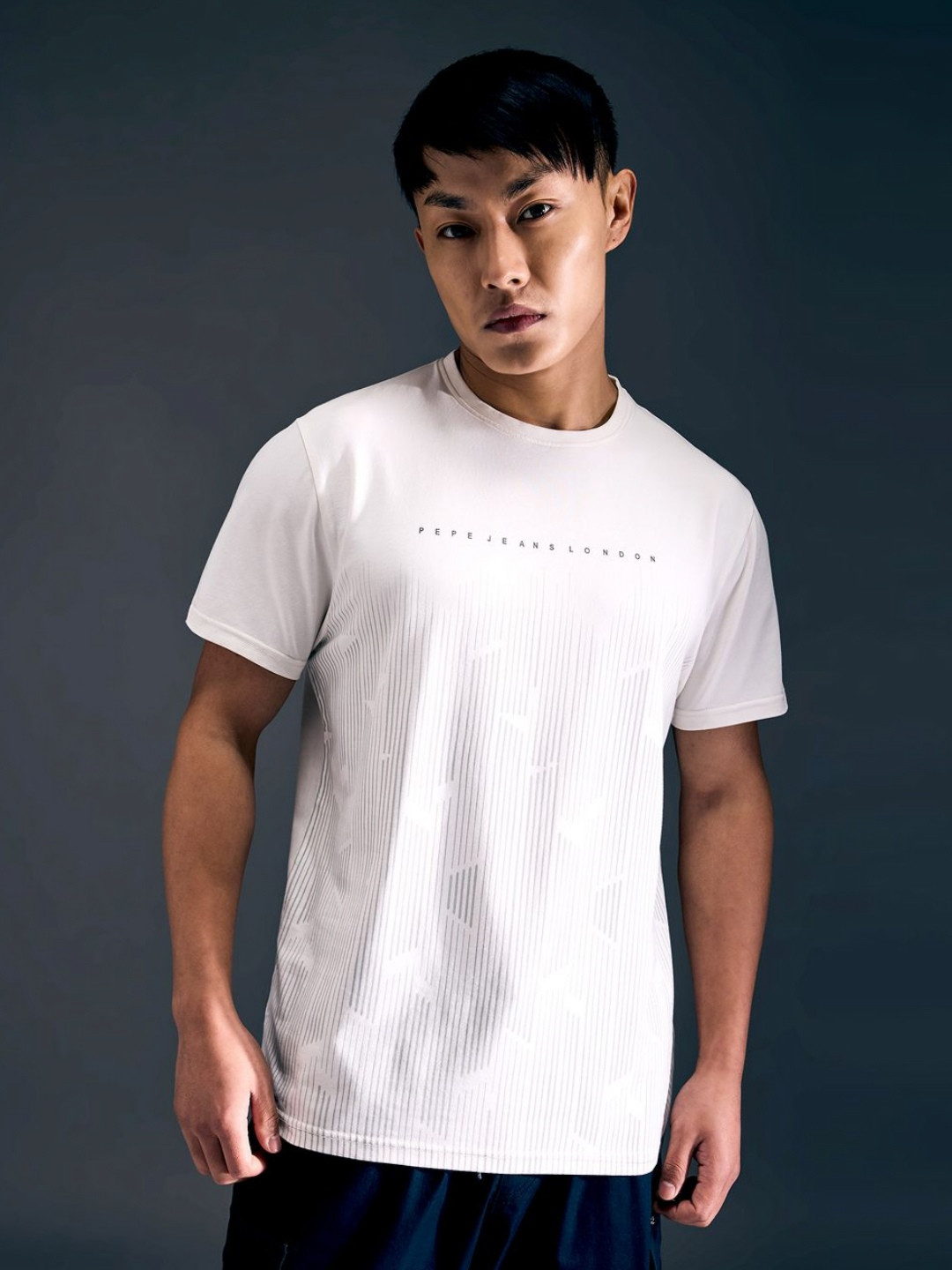 

Pepe Jeans Men Printed Pockets Slim Fit T-shirt, White