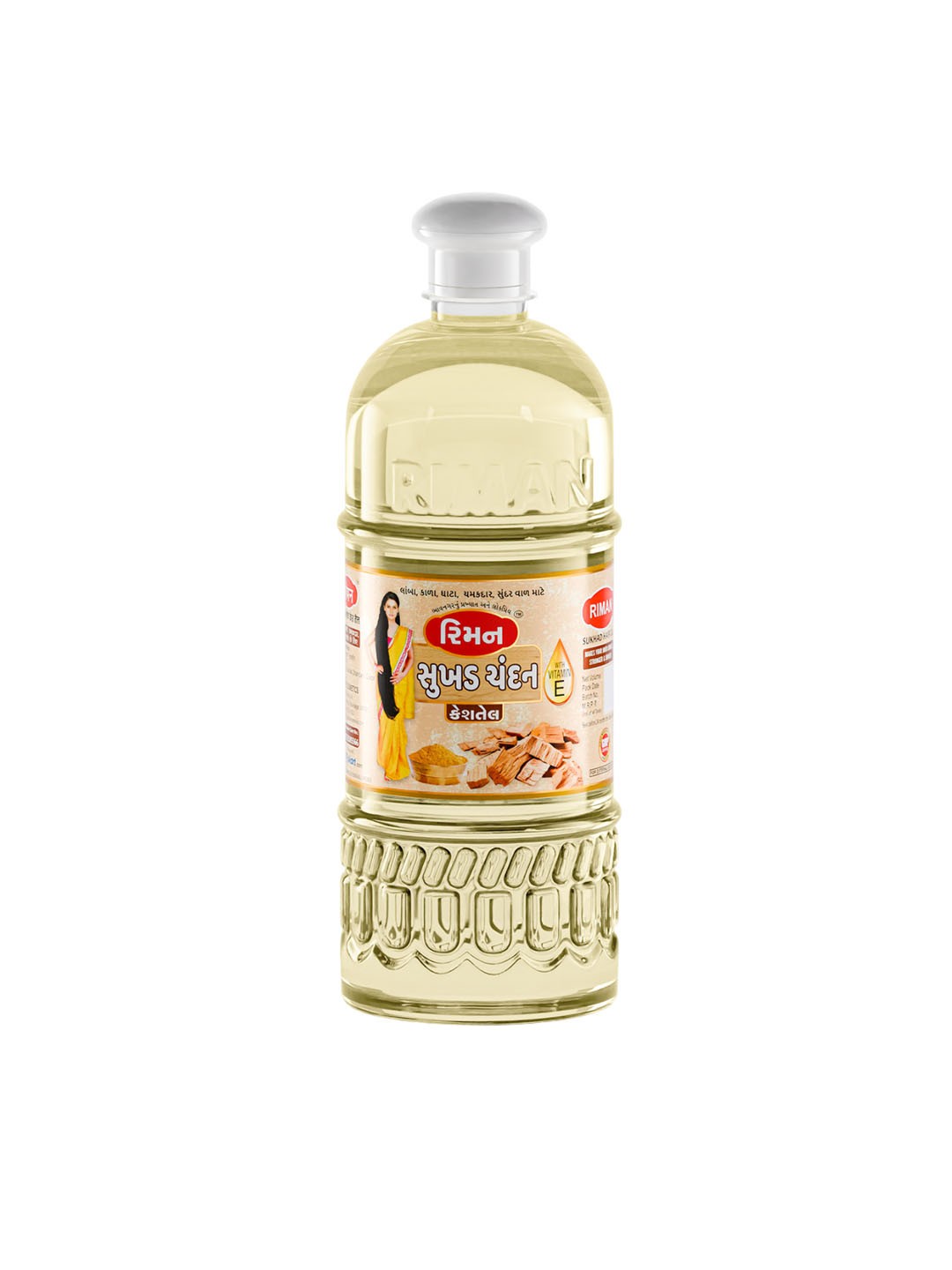 

RIMAN Sukhad Chandan Non Sticky Herbal Hair Oil For Hair Growth - 1L, Camel brown