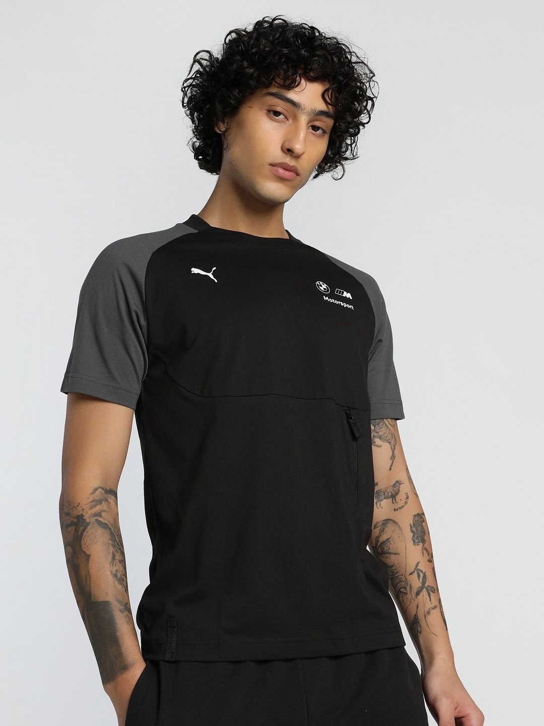 

PUMA Motorsport Men Solid T-shirt, Black