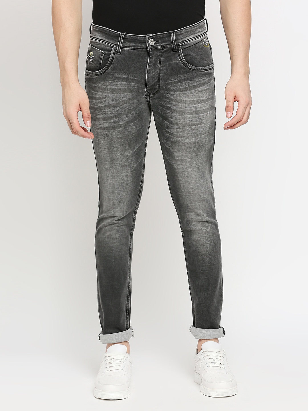 

TCI Men Slim Fit Heavy Fade Jeans, Grey