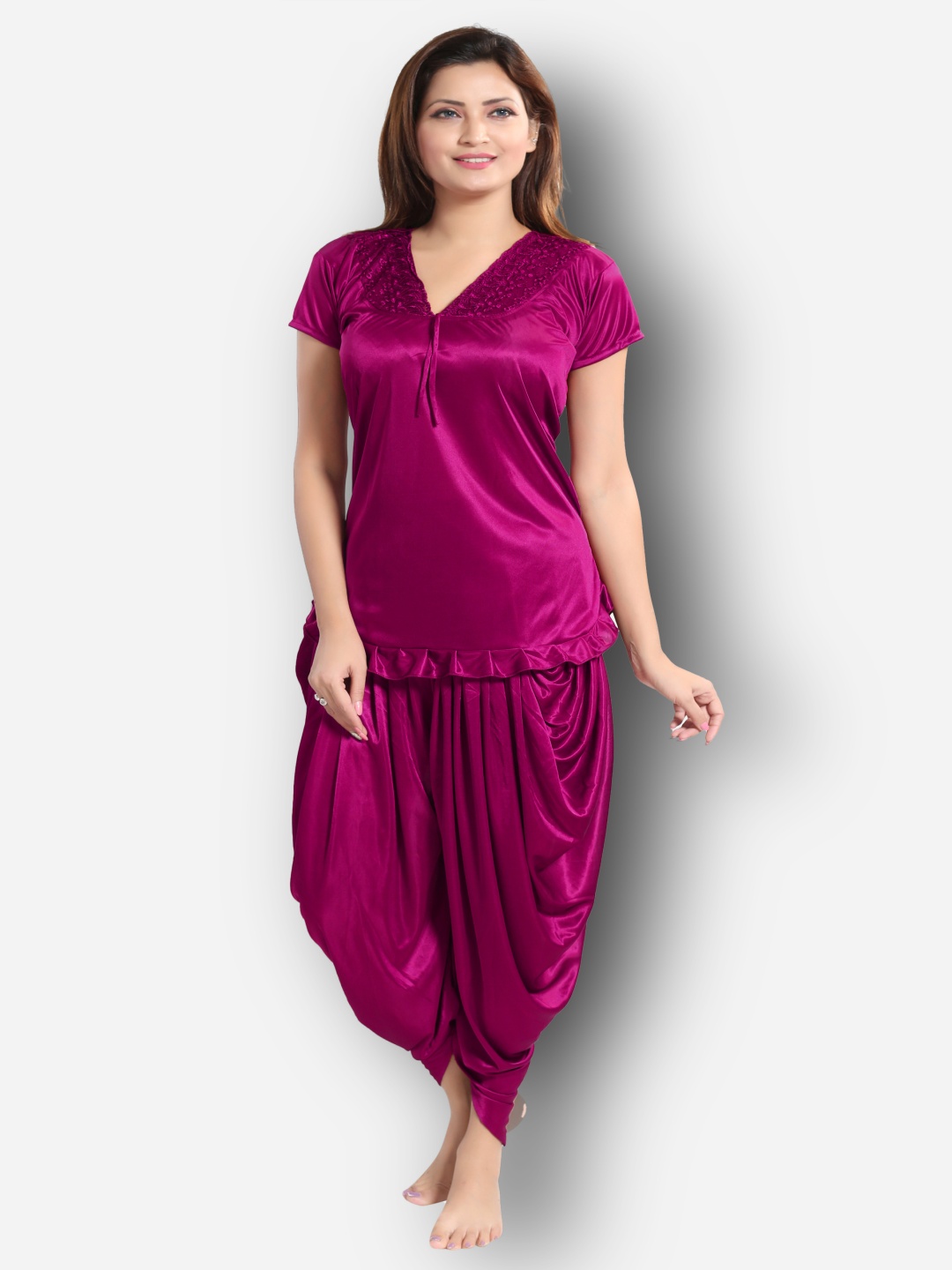 

Dreambe Women Night suit, Magenta