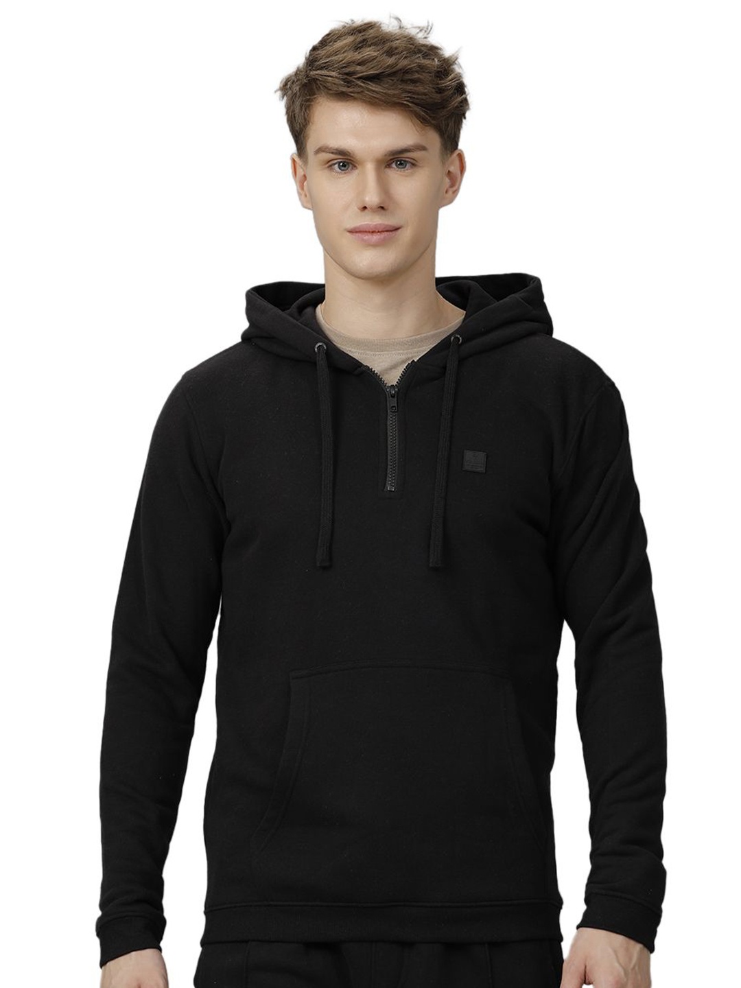 

Voi Jeans Men Hooded Sweatshirt, Black