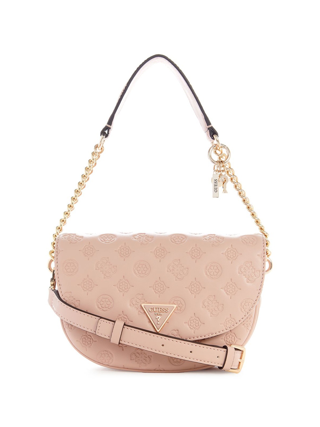 

GUESS Textured PU Shopper Shoulder Bag with Tasselled, Rose