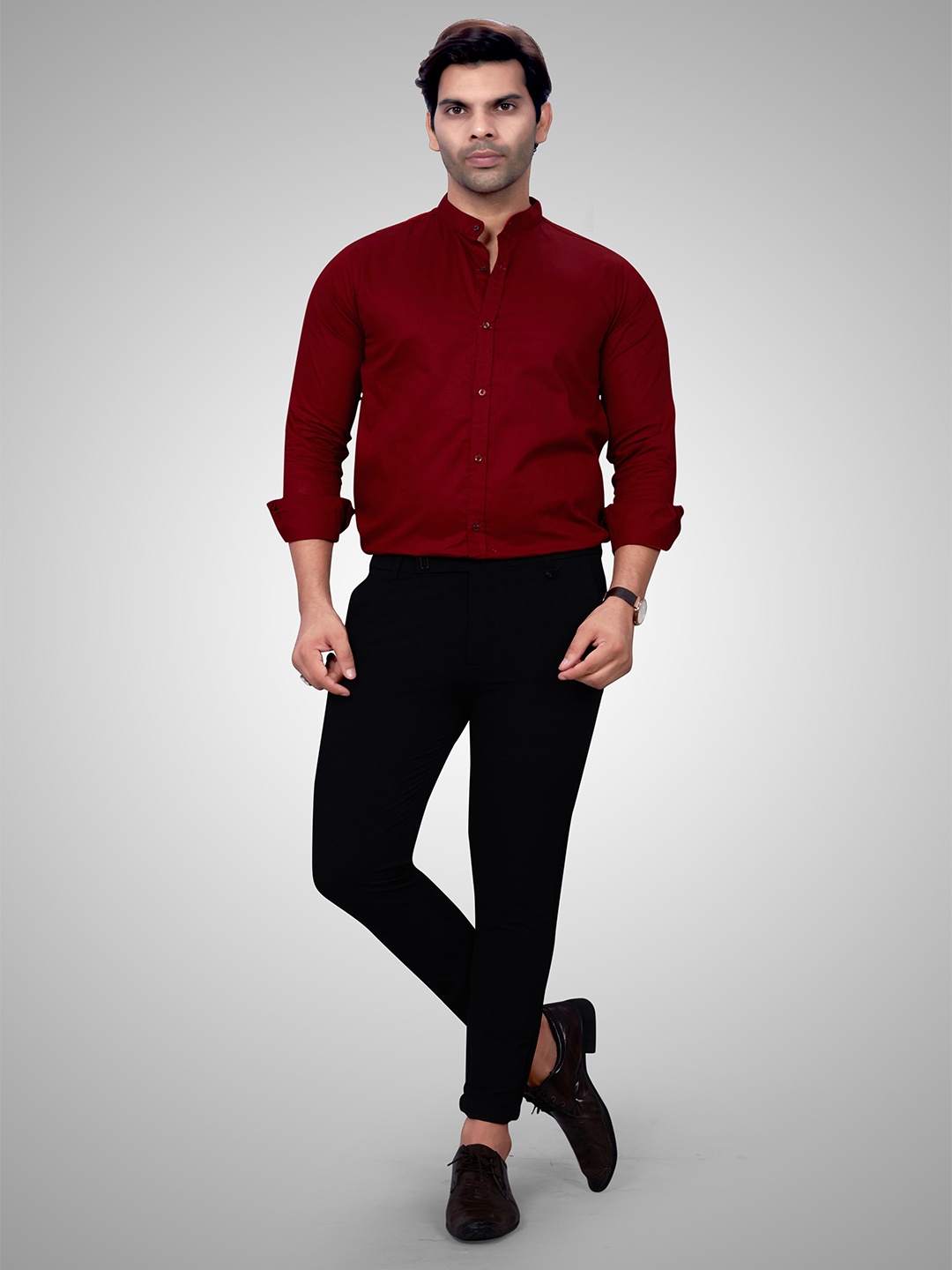 

SKY GLOBAL Men Opaque Casual Shirt, Maroon