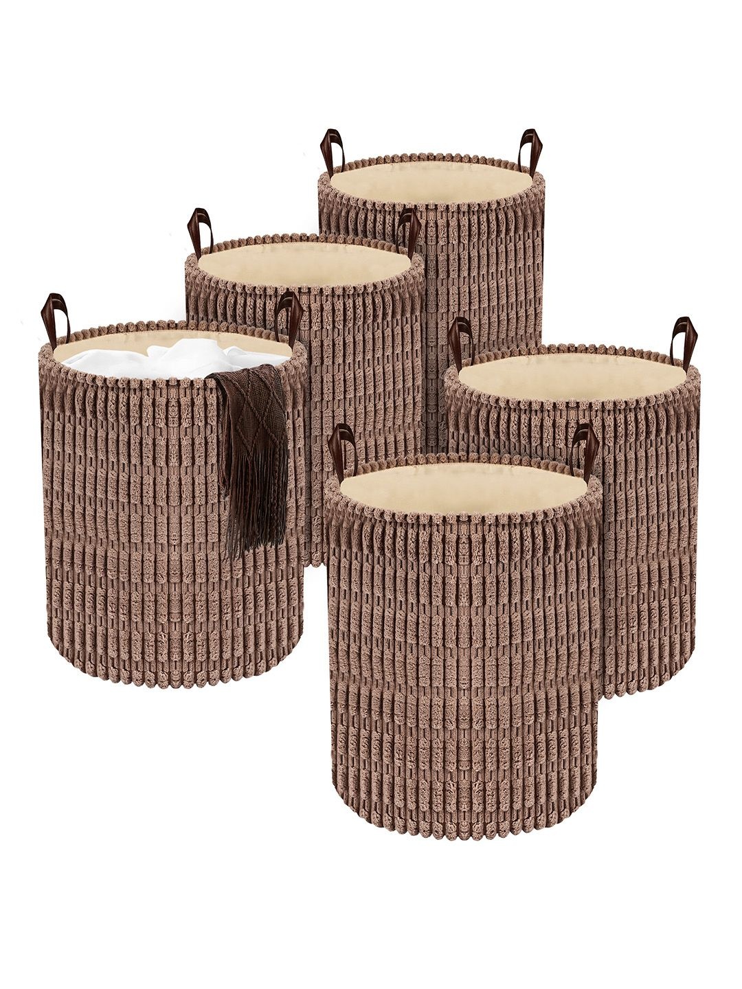 

Kuber Industries Khaki Set of 5 Regular Multi-Utility Organisers