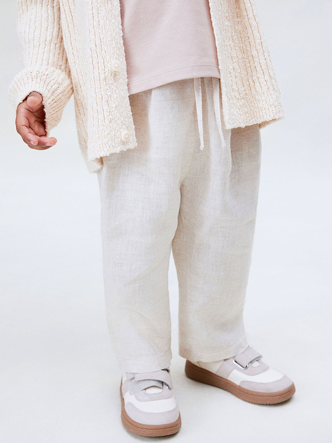 

H&M Boys Linen Trousers, Beige