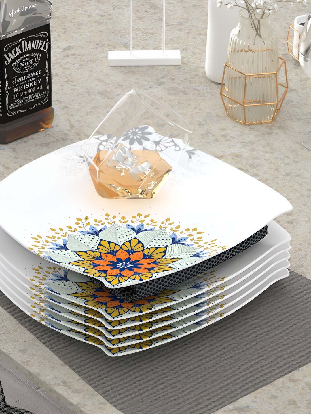 

Castleite White 2025 6 Pieces Melamine Dishwasher Safe Plates