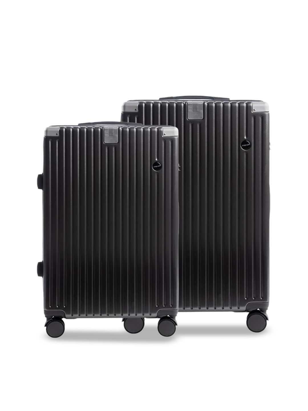 

PYB Set Of 2 Textured Hard-Sided Trolley, Black