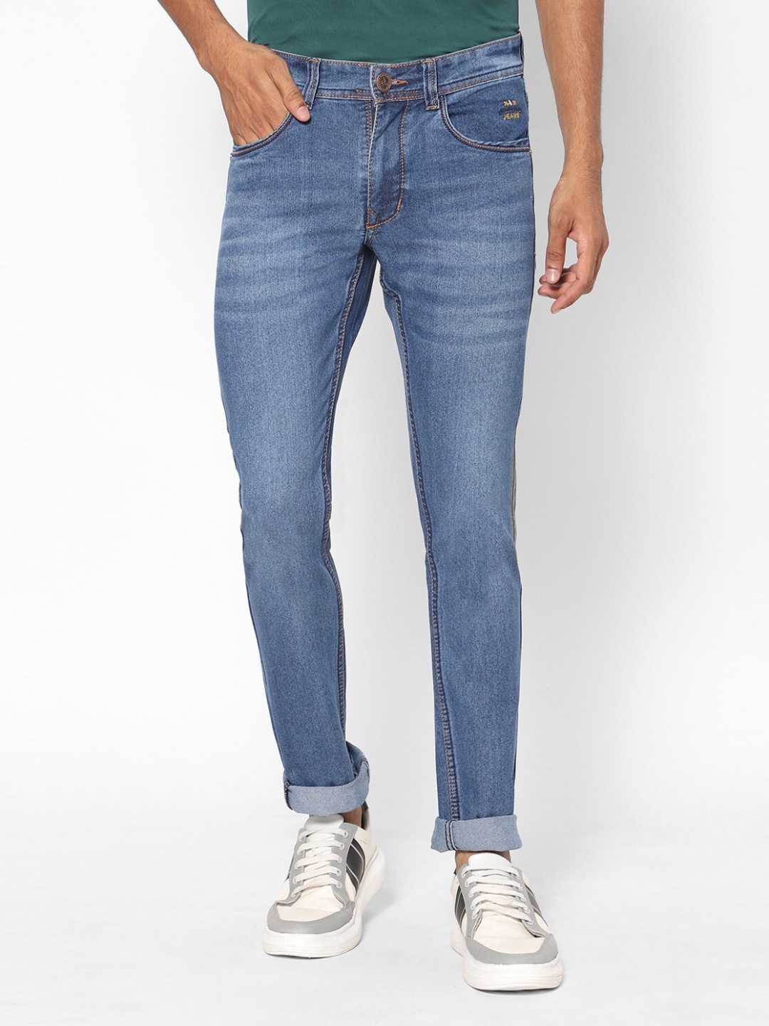 

TCI Men Regular Fit Heavy Fade Jeans, Blue