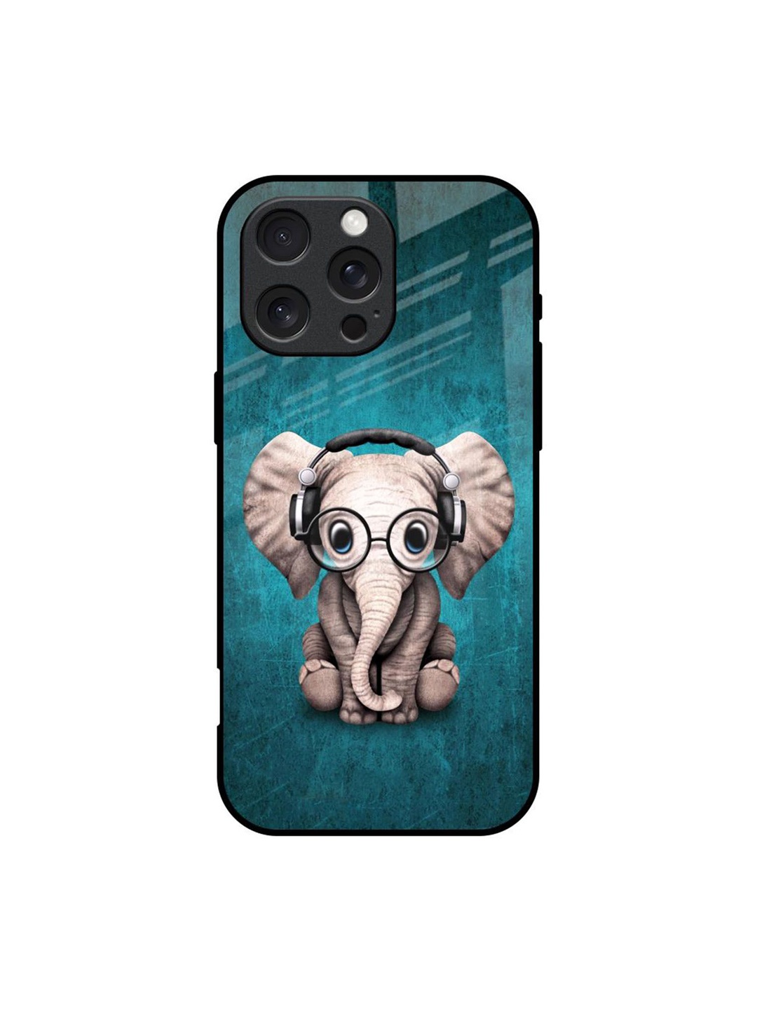 

QRIOH Quirky Printed iPhone 16 Pro Max Back Case Mobile Accessories, Blue