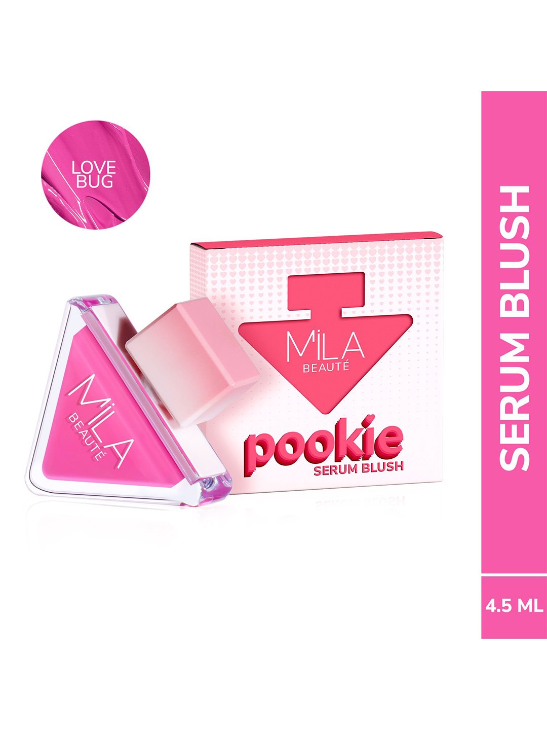 

MILA BEAUTE Pookie Long Lasting Matte Finish Serum Blush - 4.5 ml - Love Bug, Pink