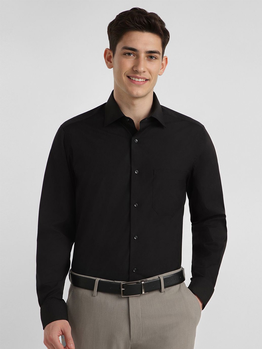 

Allen Solly Sport Men Opaque Formal Shirt, Black