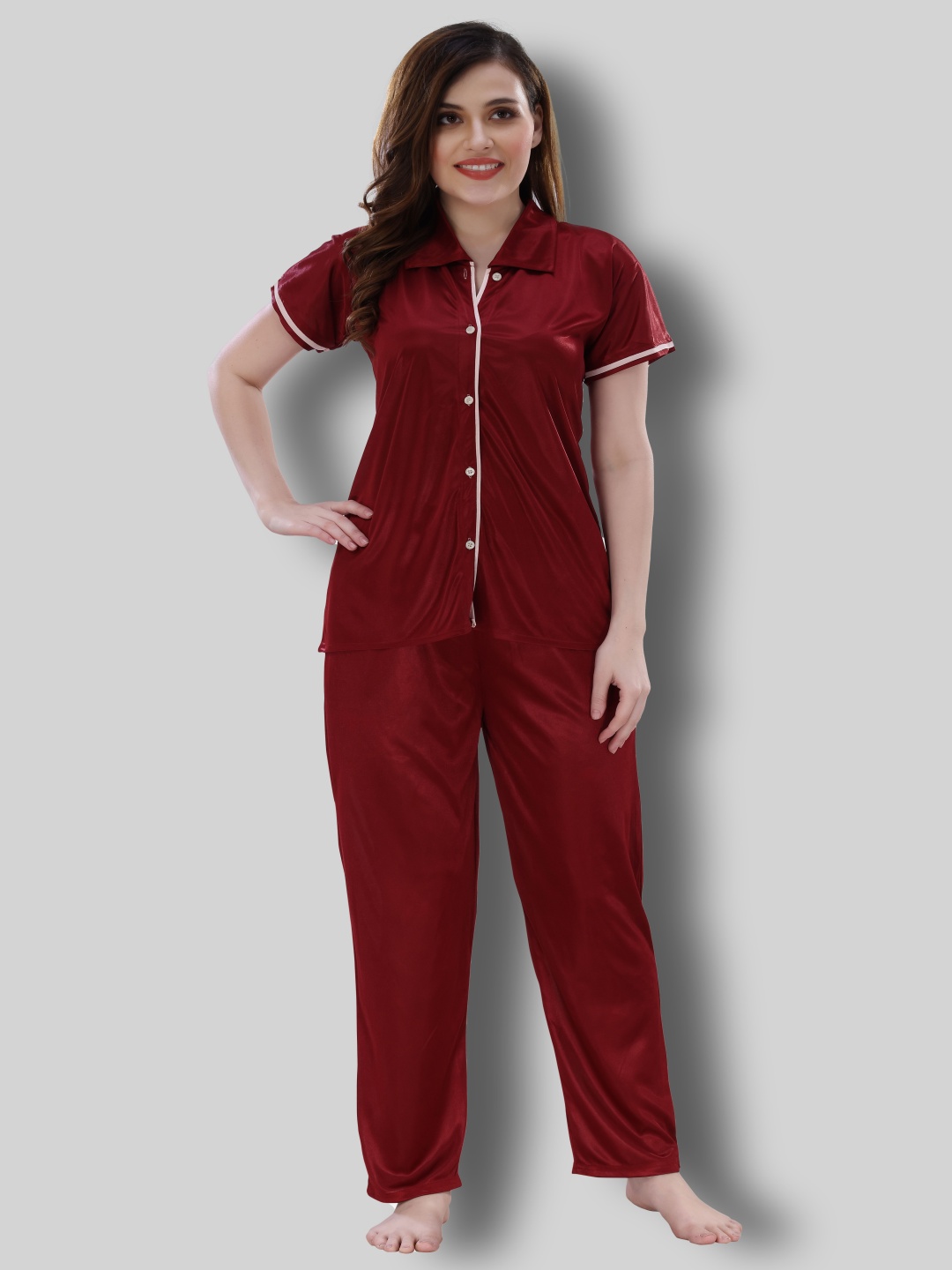 

Dreambe Women Night suit, Maroon