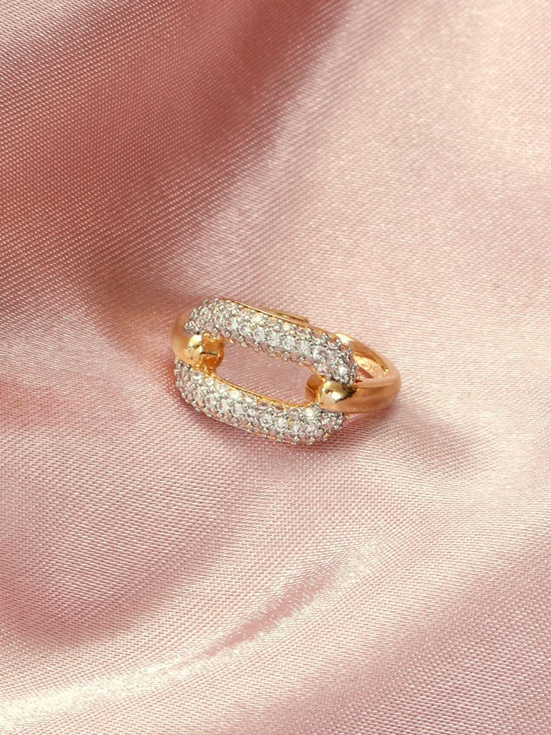 

SALTY Cocktail Couture Gemstone Finger Ring, Gold