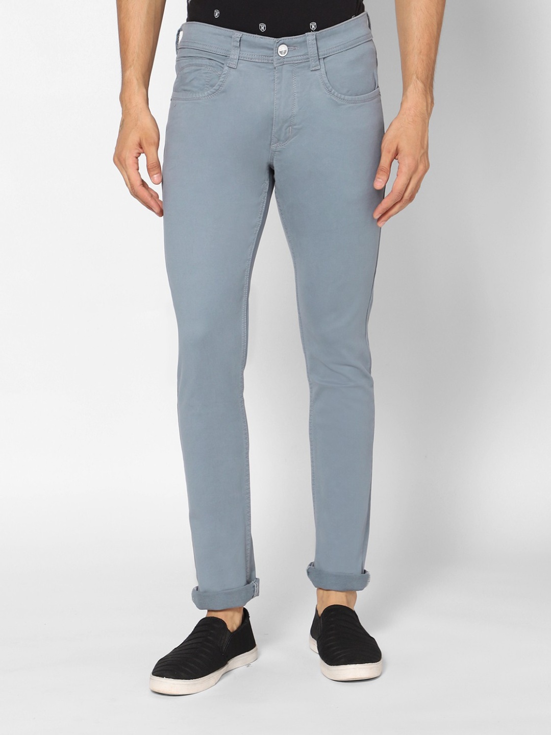 

TCI Men Cotton Mid-Rise Jeans, Blue
