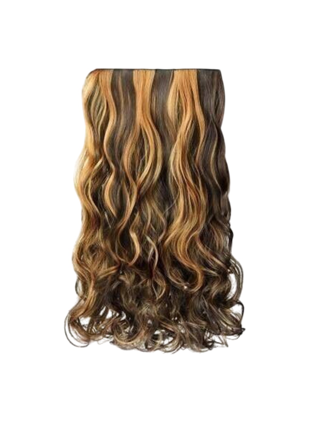 

vister Wavy Clip-In Hair Extension - 22 Inch - Brown Highlight