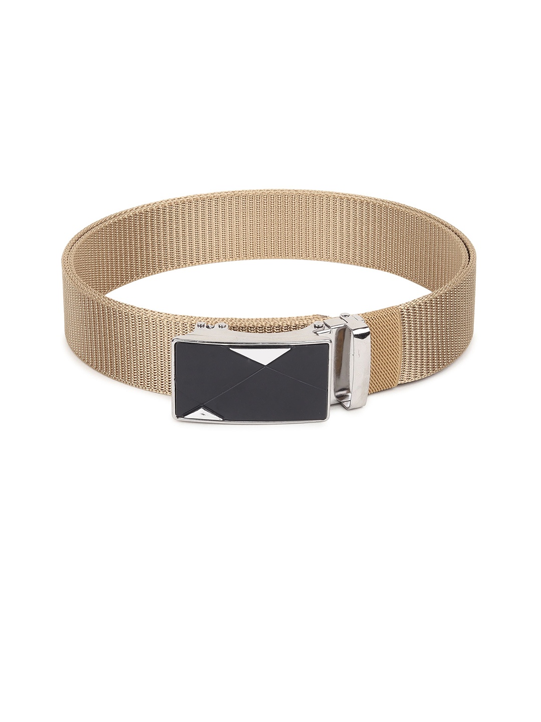 

Provogue Men Woven Design Belt, Beige