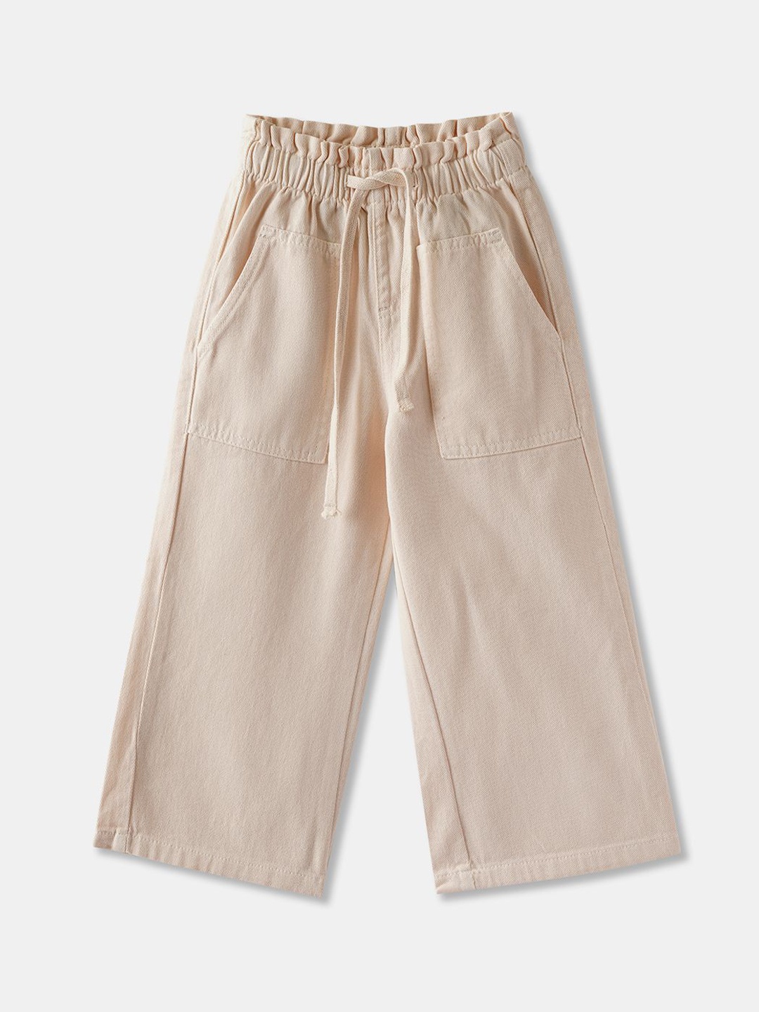 

R&B Girls Regular Fit Cotton Culottes Trousers, Pink